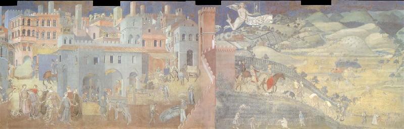 Ambrogio Lorenzetti Allegory of the peace